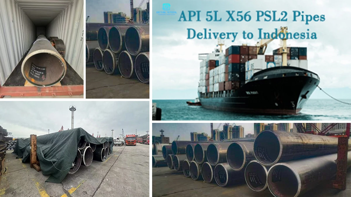 42-Inch API 5L X56 PSL2 Welded Pipes Delivered To Indonesia