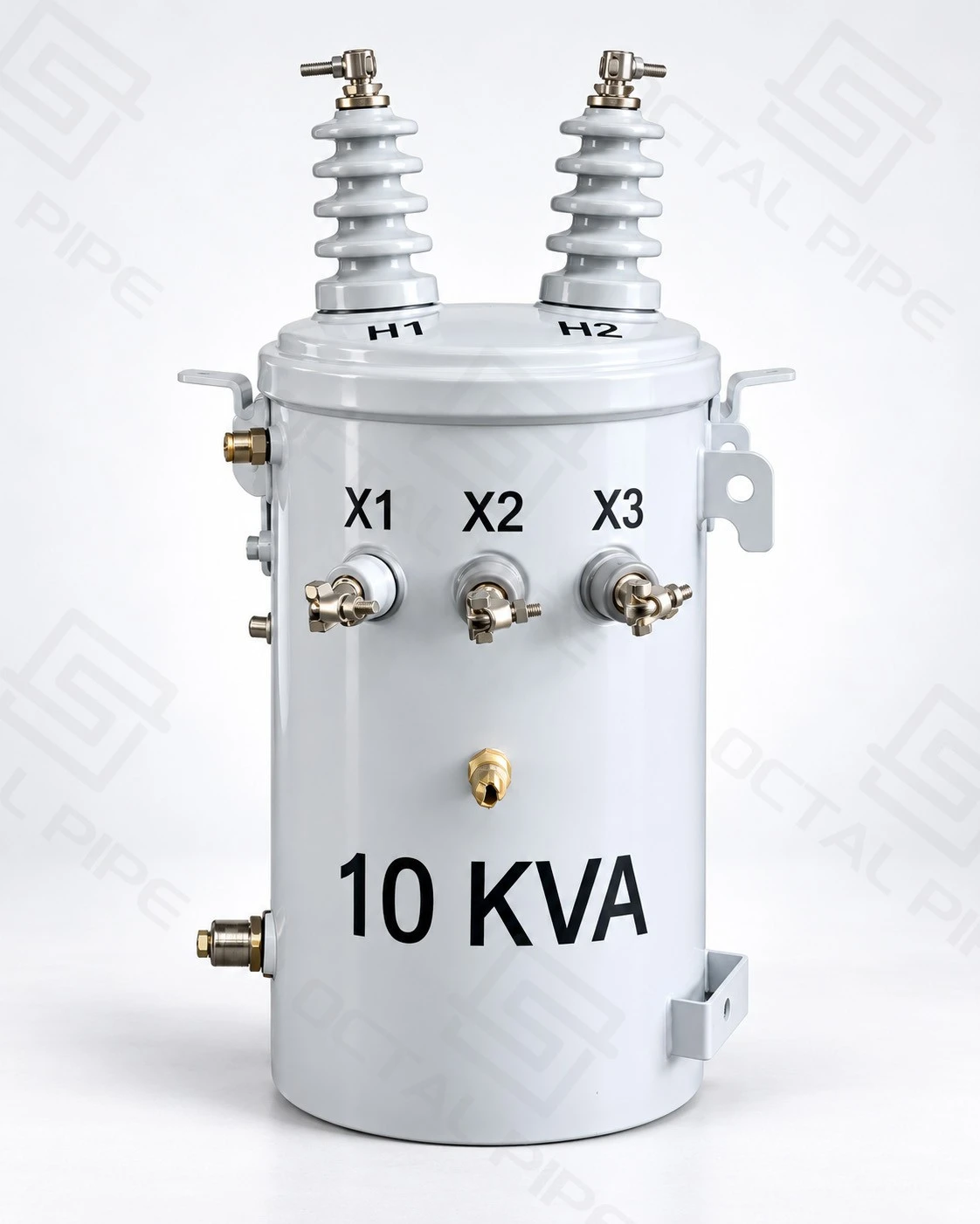 10 kVA Single Phase Pole Mounted Transformer with HV and LV Bushings