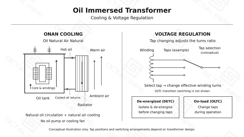 Oil Immersed Transformer Cooling And Voltage Regulation Oil Immersed Transformer Cooling And Voltage Regulation