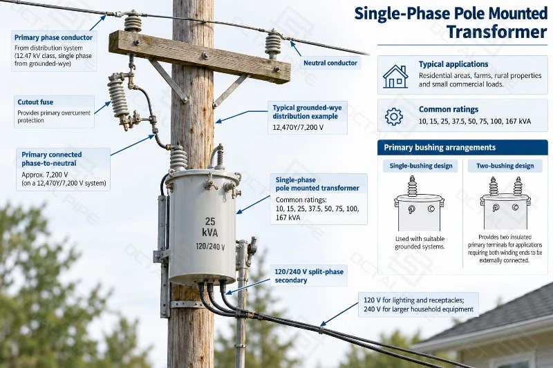 Single-Phase Pole Mounted Transformer Single-Phase Pole Mounted Transformer
