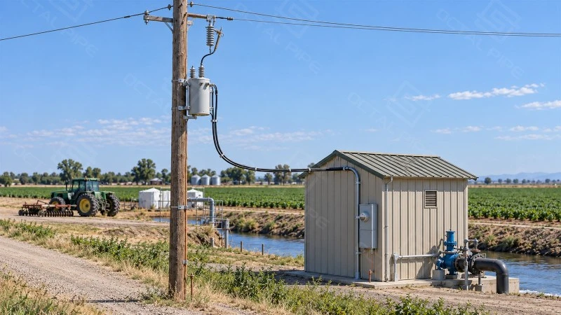Pole Mounted Transformer for Agricultural Irrigation Pumping Systems Pole Mounted Transformer for Agricultural Irrigation Pumping Systems